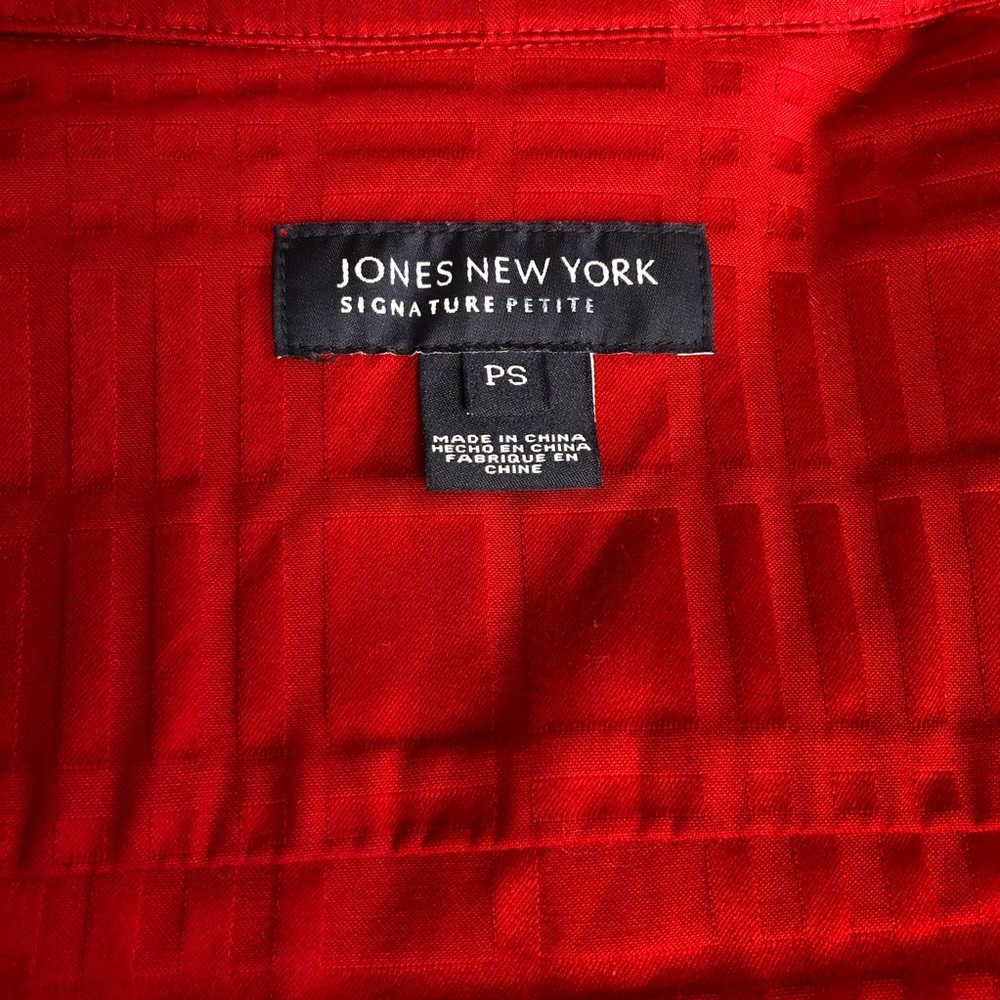 Jones New York Zip Jacket Petite Sm - Picture 3 of 4